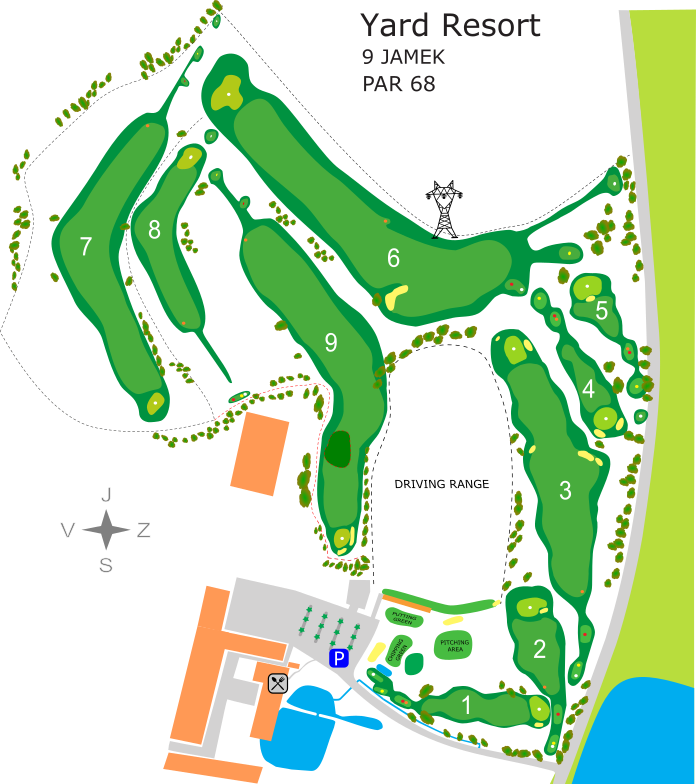 Mapa hřiště
